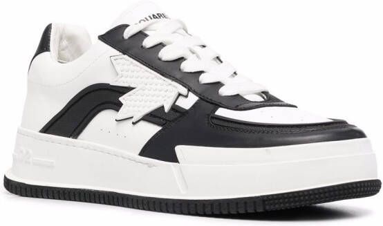 DSQUARED2 Sneakers met logopatch Wit