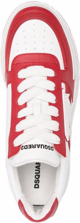 DSQUARED2 Sneakers met logopatch Wit