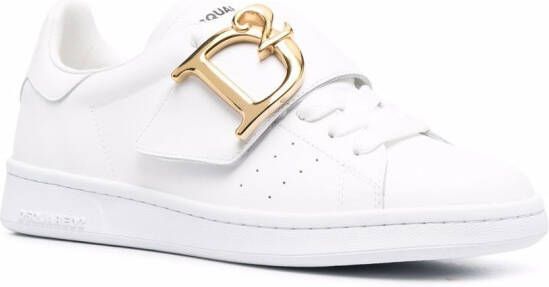 DSQUARED2 Sneakers met logoplakkaat Wit