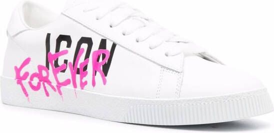 DSQUARED2 Sneakers met logoprint Wit