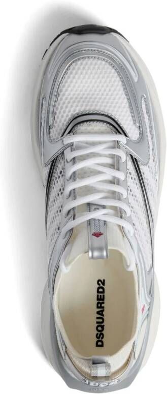 DSQUARED2 Sneakers met mesh vlakken Wit