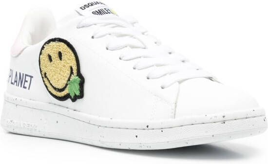 DSQUARED2 Sneakers met patch Wit