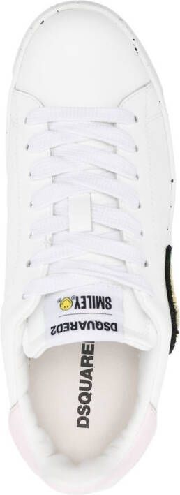 DSQUARED2 Sneakers met patch Wit