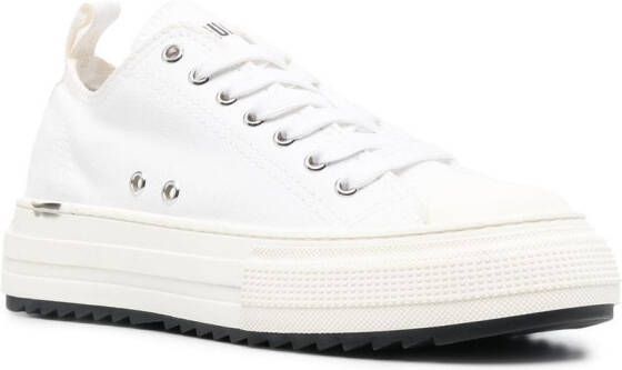 DSQUARED2 Sneakers met plateauzool Wit