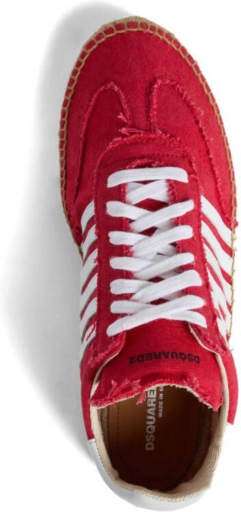 Dsquared2 Sneakers met zijstreep Rood