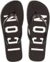 DSQUARED2 Teenslippers met logoprint Zwart - Thumbnail 4