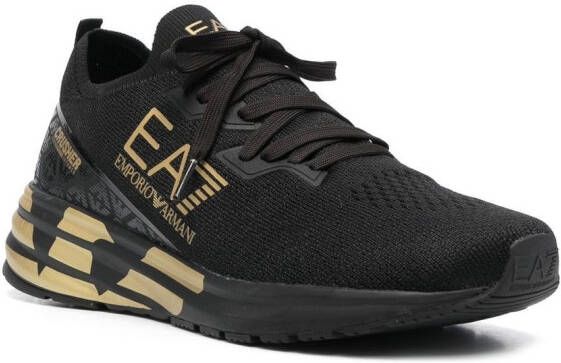 Ea7 Emporio Armani Crusher Distance sneakers Zwart