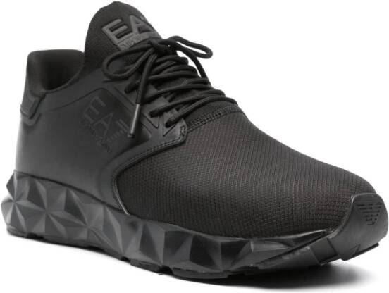 Ea7 Emporio Armani Sneakers met contrasterende veters Zwart