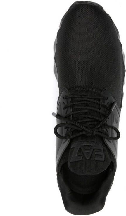 Ea7 Emporio Armani Sneakers met contrasterende veters Zwart