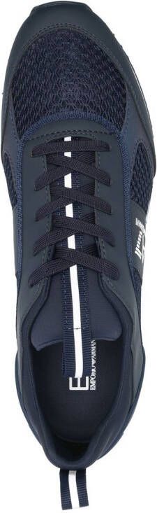 Ea7 Emporio Armani Sneakers met logoprint Blauw