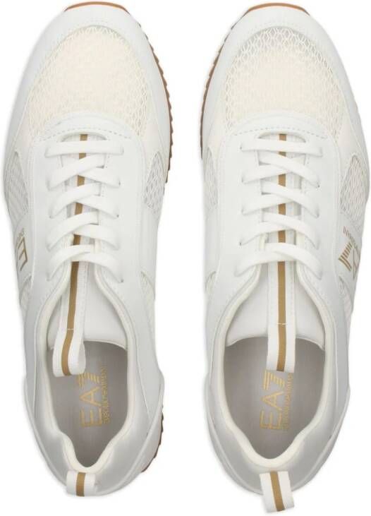 Ea7 Emporio Armani Sneakers met logoprint Wit