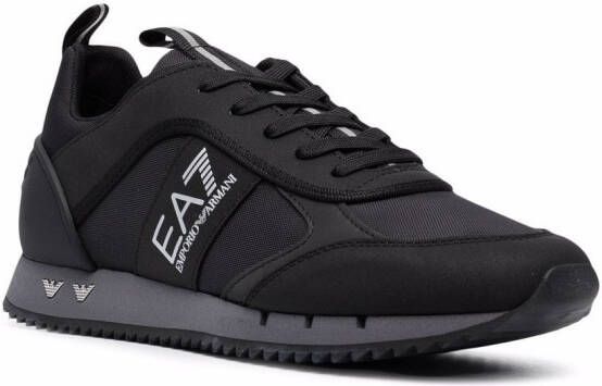 Ea7 Emporio Armani Sneakers met logoprint Zwart