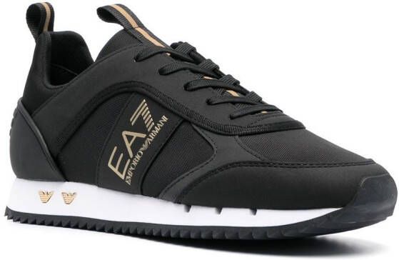 Ea7 Emporio Armani Sneakers met logoprint Zwart