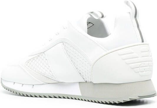 Ea7 Emporio Armani Sneakers met logostreep Wit