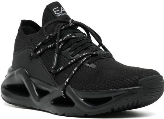 Ea7 Emporio Armani Uitgesneden sneakers Zwart