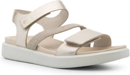 ECCO Flowt leren sandalen Beige