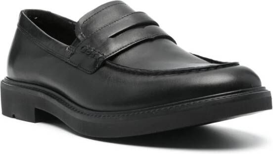 ECCO Metropole London leren loafers Zwart