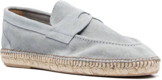 Eleventy Penny suède espadrilles Blauw