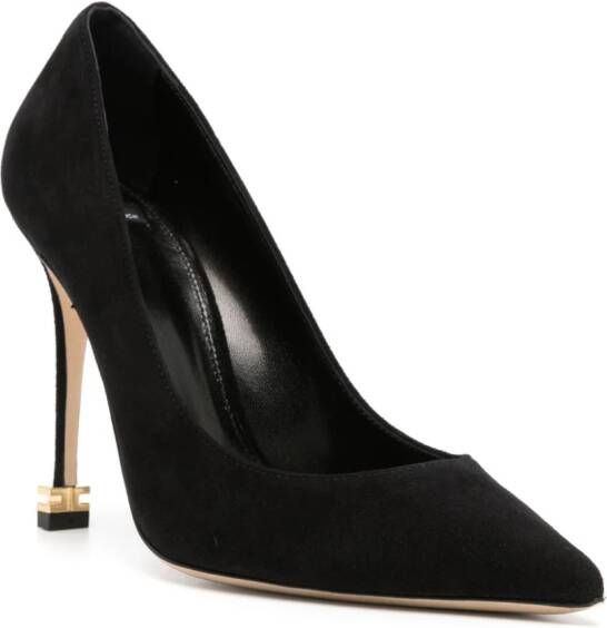 Elisabetta Franchi Suède pumps Zwart