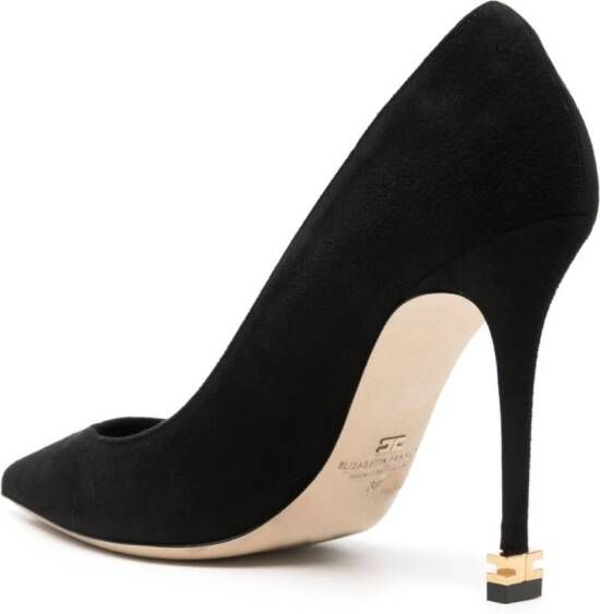 Elisabetta Franchi Suède pumps Zwart