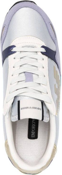 Emporio Armani Eagle sneakers met logopatch Grijs