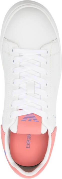 Emporio Armani Sneakers met logoprint Wit