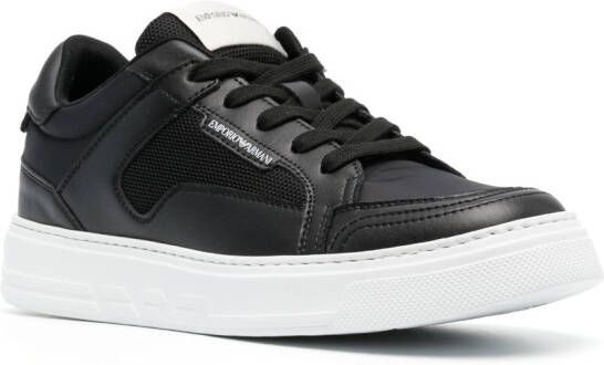 Emporio Armani Sneakers met logoprint Zwart