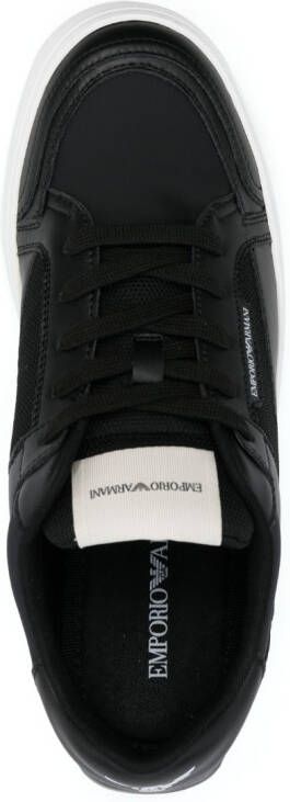 Emporio Armani Sneakers met logoprint Zwart