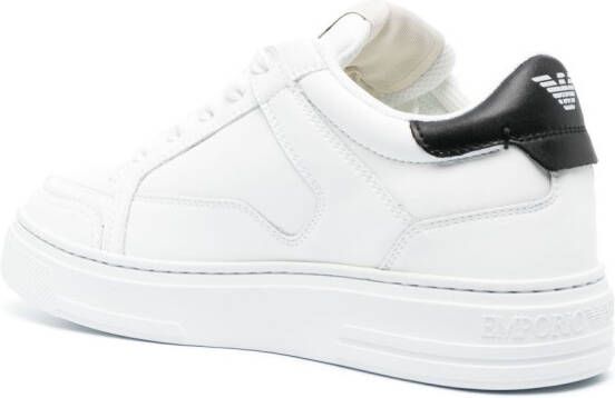 Emporio Armani Sneakers met logoprint Wit