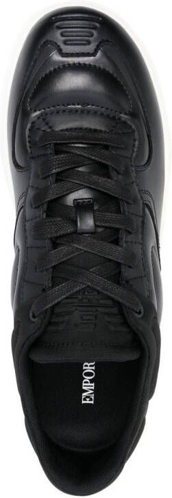 Emporio Armani Gewatteerde sneakers Zwart