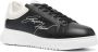 Emporio Armani Signature leren sneakers Zwart - Thumbnail 2