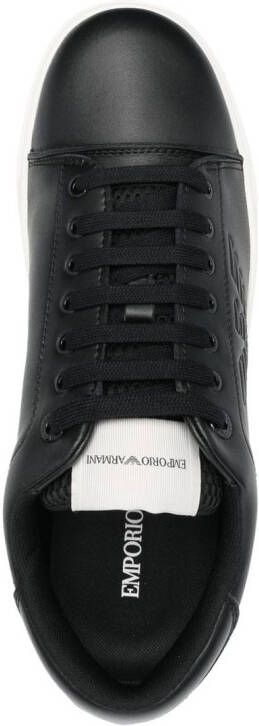 Emporio Armani Sneakers met logodetail Zwart