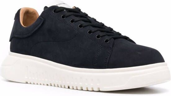 Emporio Armani Sneakers met logopatch Blauw