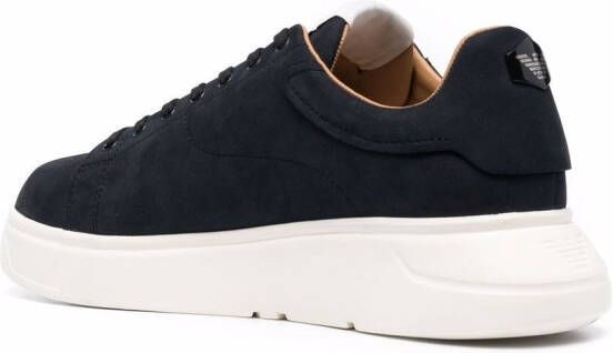 Emporio Armani Sneakers met logopatch Blauw