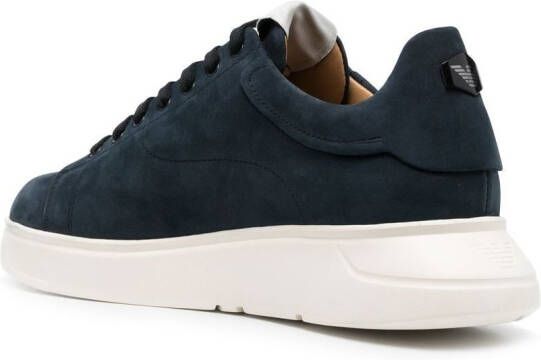 Emporio Armani Sneakers met logopatch Blauw