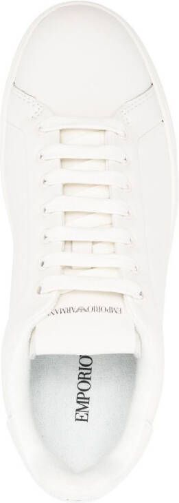 Emporio Armani Sneakers met logoprint Wit