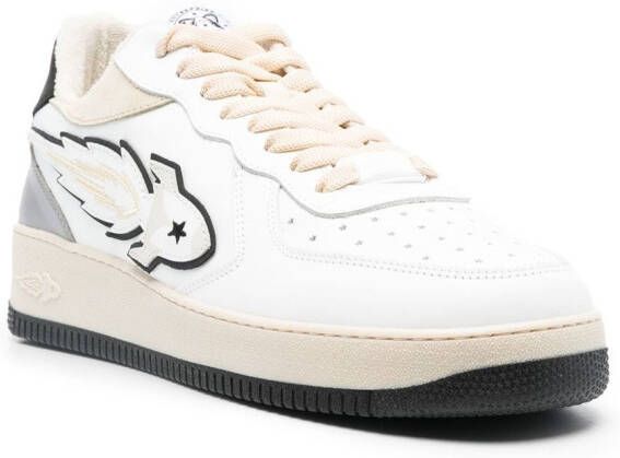 Enterprise Japan Rocket leren sneakers Zwart