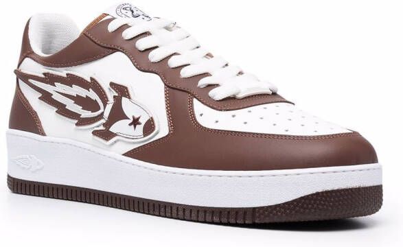 Enterprise Japan Sneakers met colourblocking Bruin