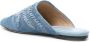 Ermanno Scervino Slippers met geborduurde bloemen Blauw - Thumbnail 3