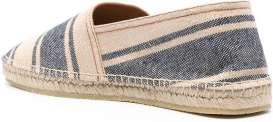 ETRO Gestreepte canvas espadrilles Blauw