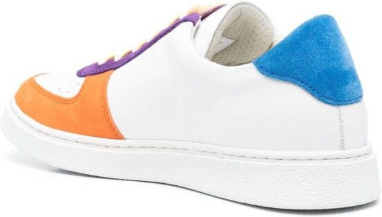 ETRO Low-top sneakers met colourblocking Oranje