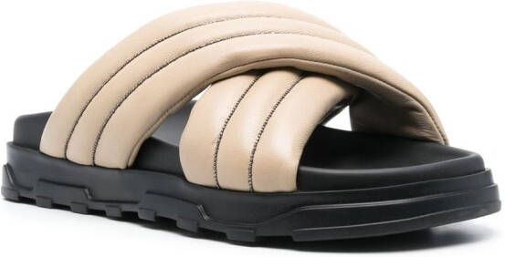 Fabiana Filippi Slippers met open neus Beige