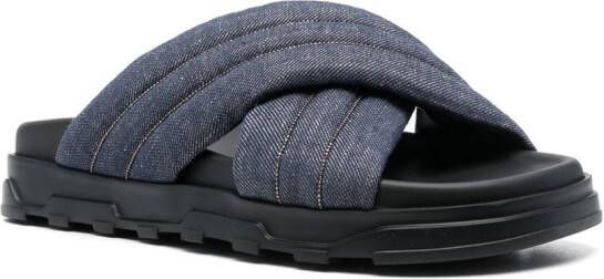 Fabiana Filippi Slippers met open neus Blauw