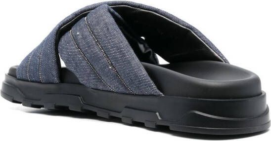 Fabiana Filippi Slippers met open neus Blauw