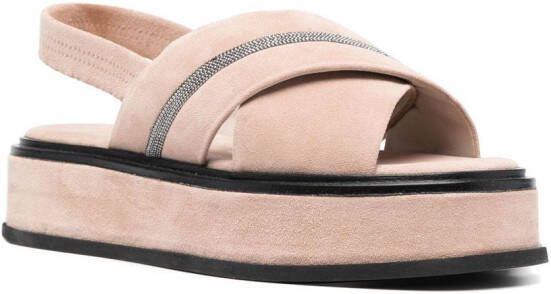 Fabiana Filippi Sandalen met open neus Beige