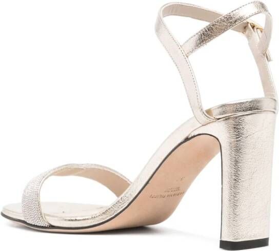 Fabiana Filippi Leren sandalen Goud