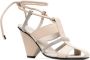 Fabiana Filippi Leren sandalen Beige - Thumbnail 2