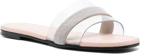 Fabiana Filippi Slippers met open neus Beige