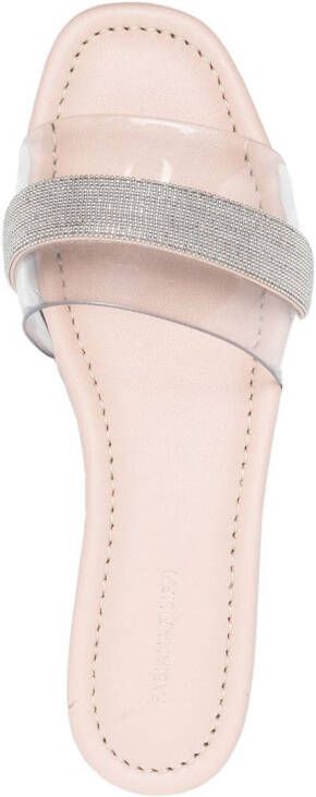 Fabiana Filippi Slippers met open neus Beige