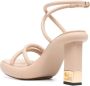 FENDI Baguette leren sandalen Bruin - Thumbnail 3